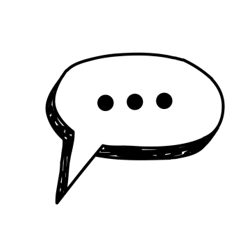 Speech bubble illustration