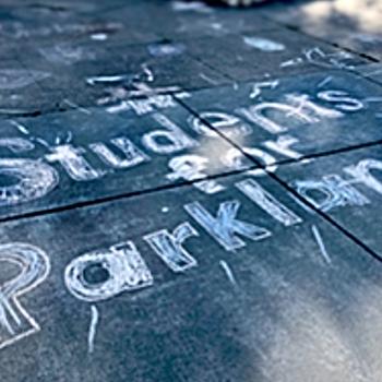 Chalk writing