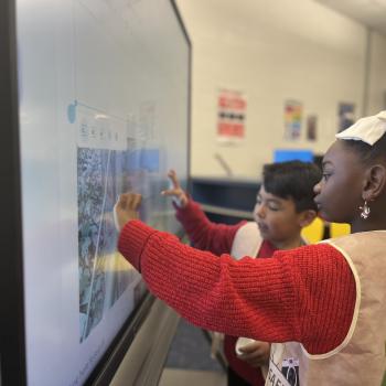 Students at Clayton Co. Showcase